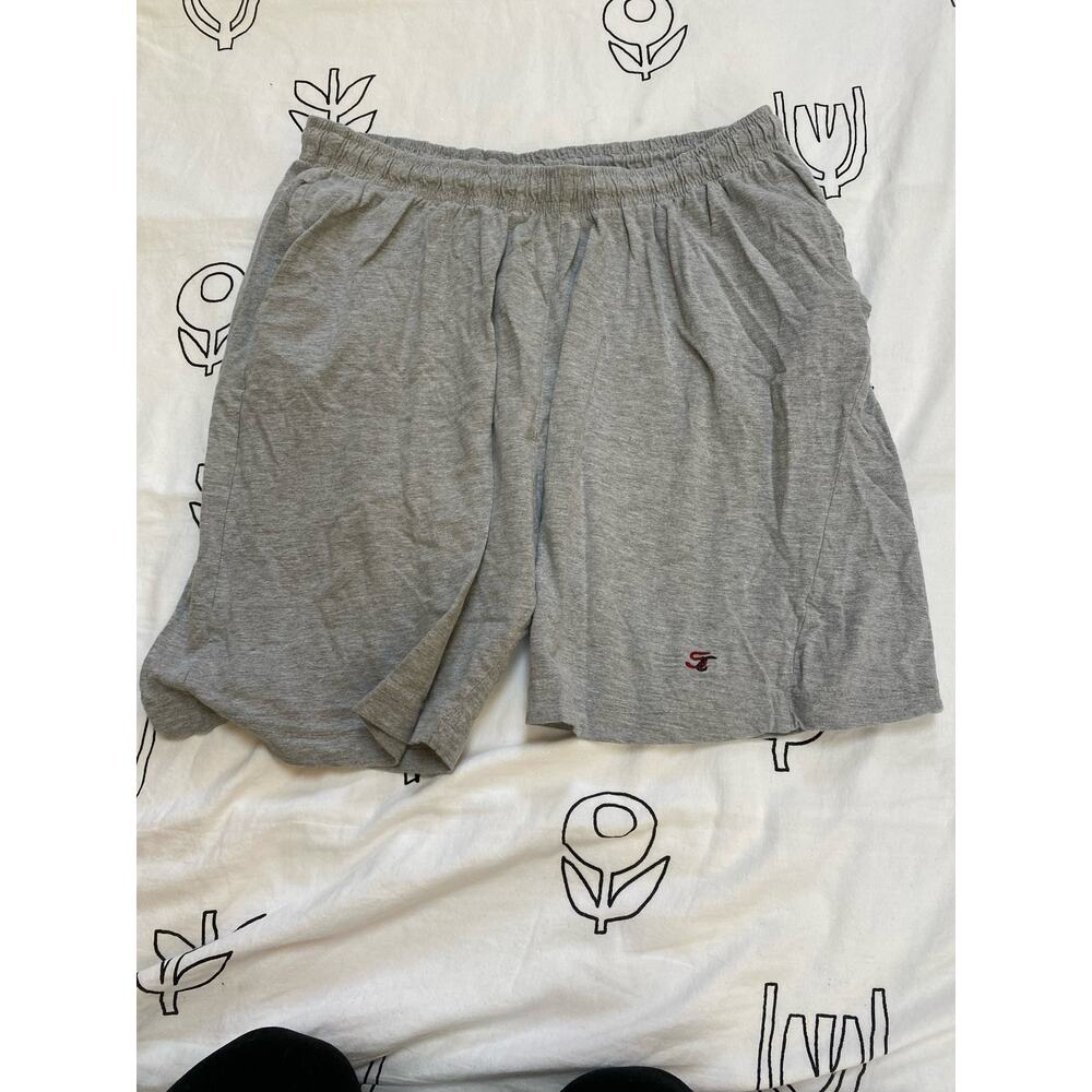 Sports Circle 100% Cotton Grey Shorts